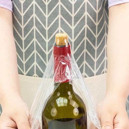 Miniatura 4 de KAMMAK Envoltura de plástico con cortador deslizante para alimentos, película adhesiva de cocina de 12 pulgadas, sin BPA, apta para microondas,