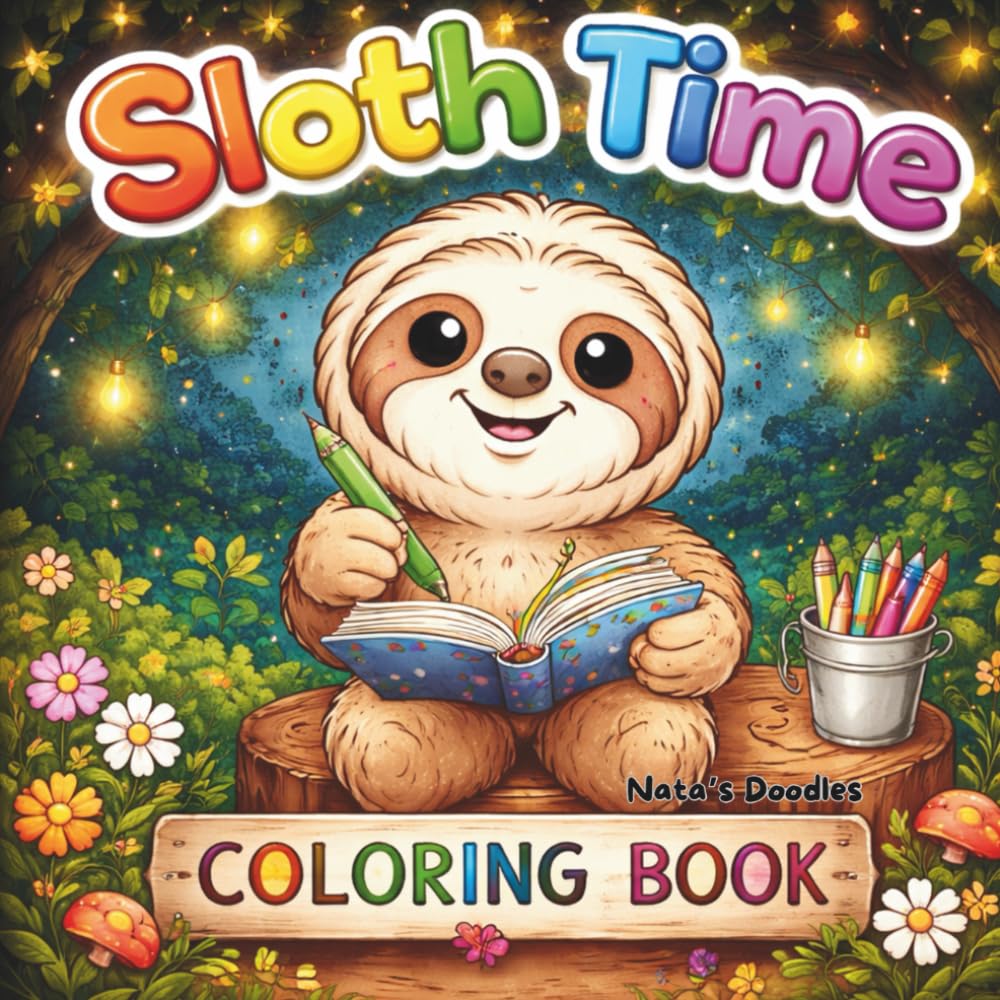 Coloring Book: Sloth Time