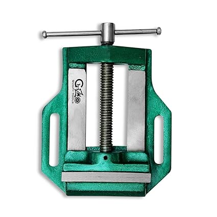 GREYTEN Drill Vice, Cast Iron Fixed Base Drill Vice, 3 Inch Drill Vise, Professional heavy Germany base Drill Vice