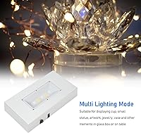 Vista 5 de Base de soporte de luz LED Base de exhibición de cristal Base rectangular de exhibición de luz para estatuas de arte de cristal 3D