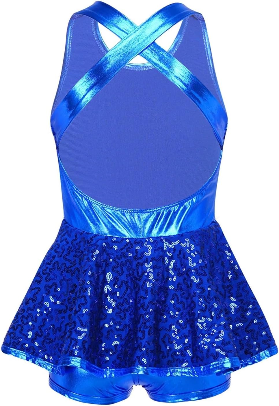 Girl Jazz Dance Unitard Sequins Dancewear Gymnastics Leotard Ballet Figure Skating Dress