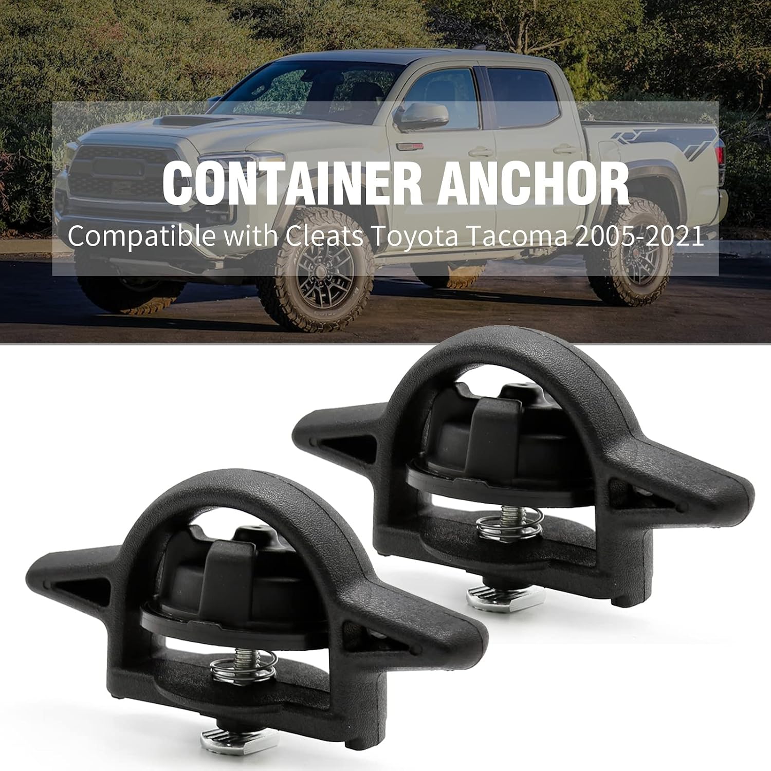 4Pcs Tie Down Anchor Bed Cleat, Replacement for Toyota Tundra 2007-2022, Replacement for Toyota Tacoma 2005-2021