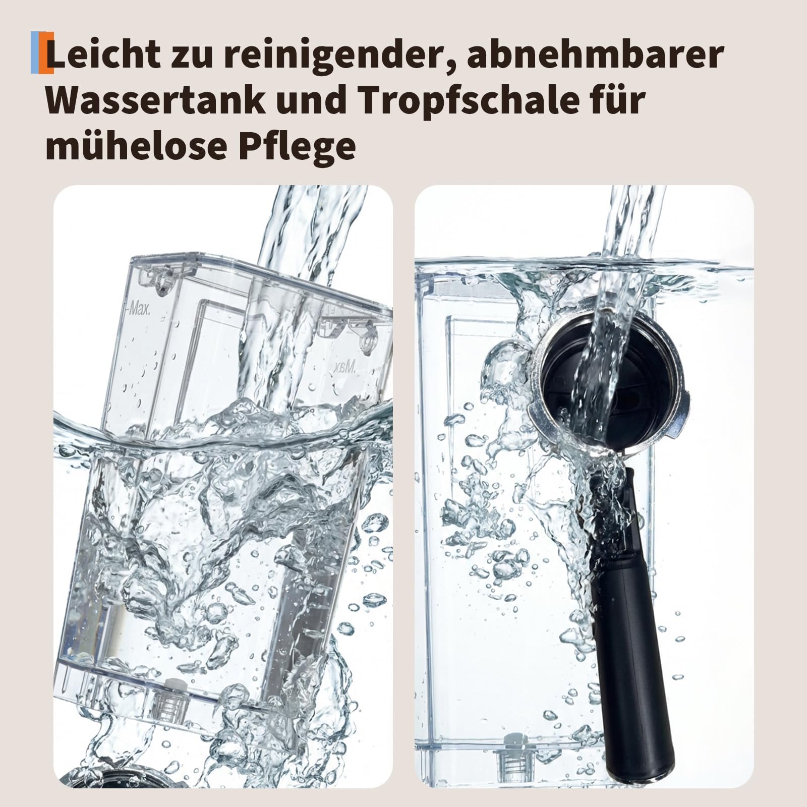 Acekool Cafetera cafetera italiana semiautomática 20 bares – Calentamiento rápido por termobloque – Depósito de agua 1,7L – Vaporizador de leche 360° – Acero inoxidable – Diseño compacto europeo –