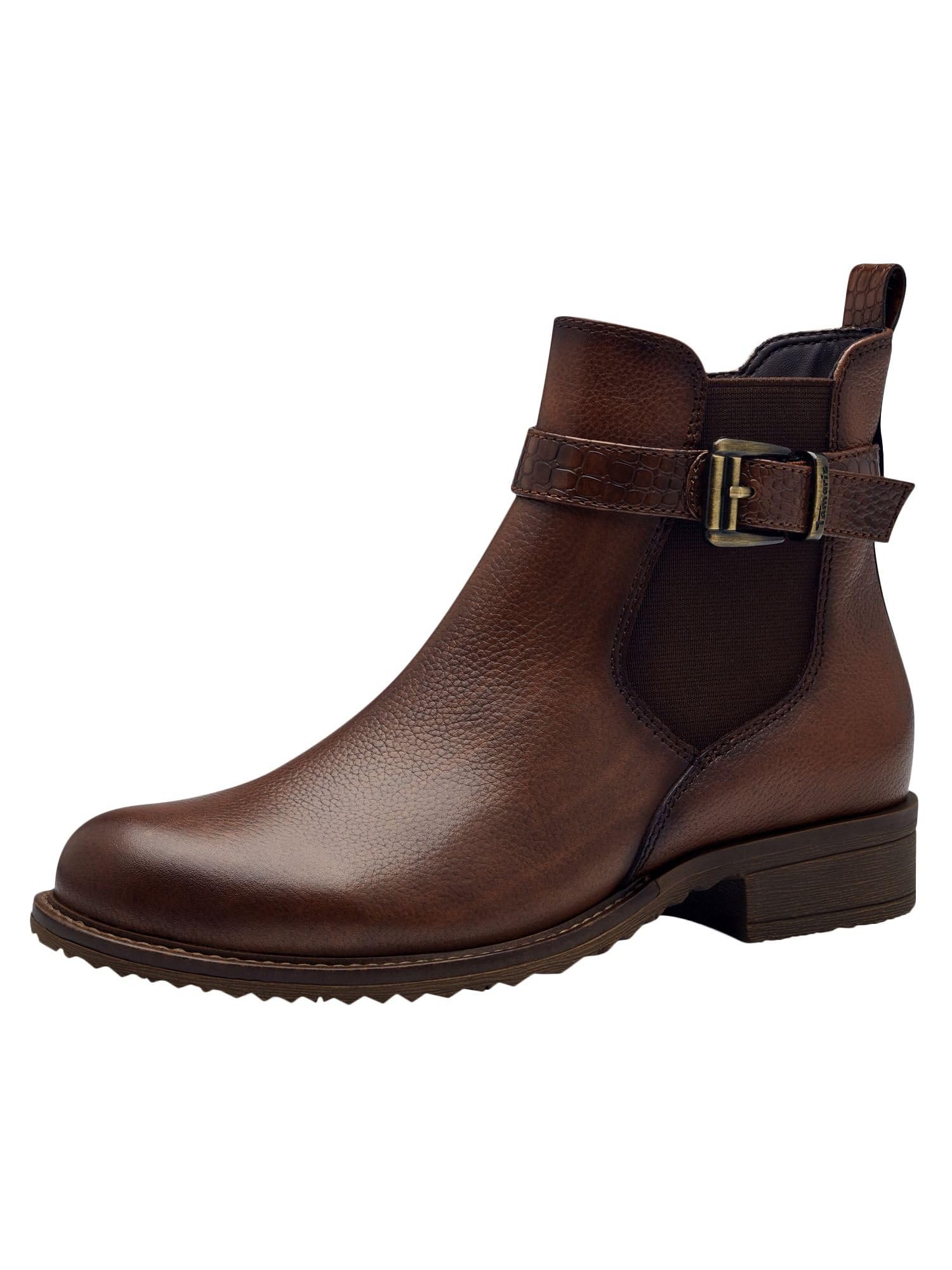 Tamaris Women' 1-25334-43 Chelsea Boot, Cognac, 5 UK