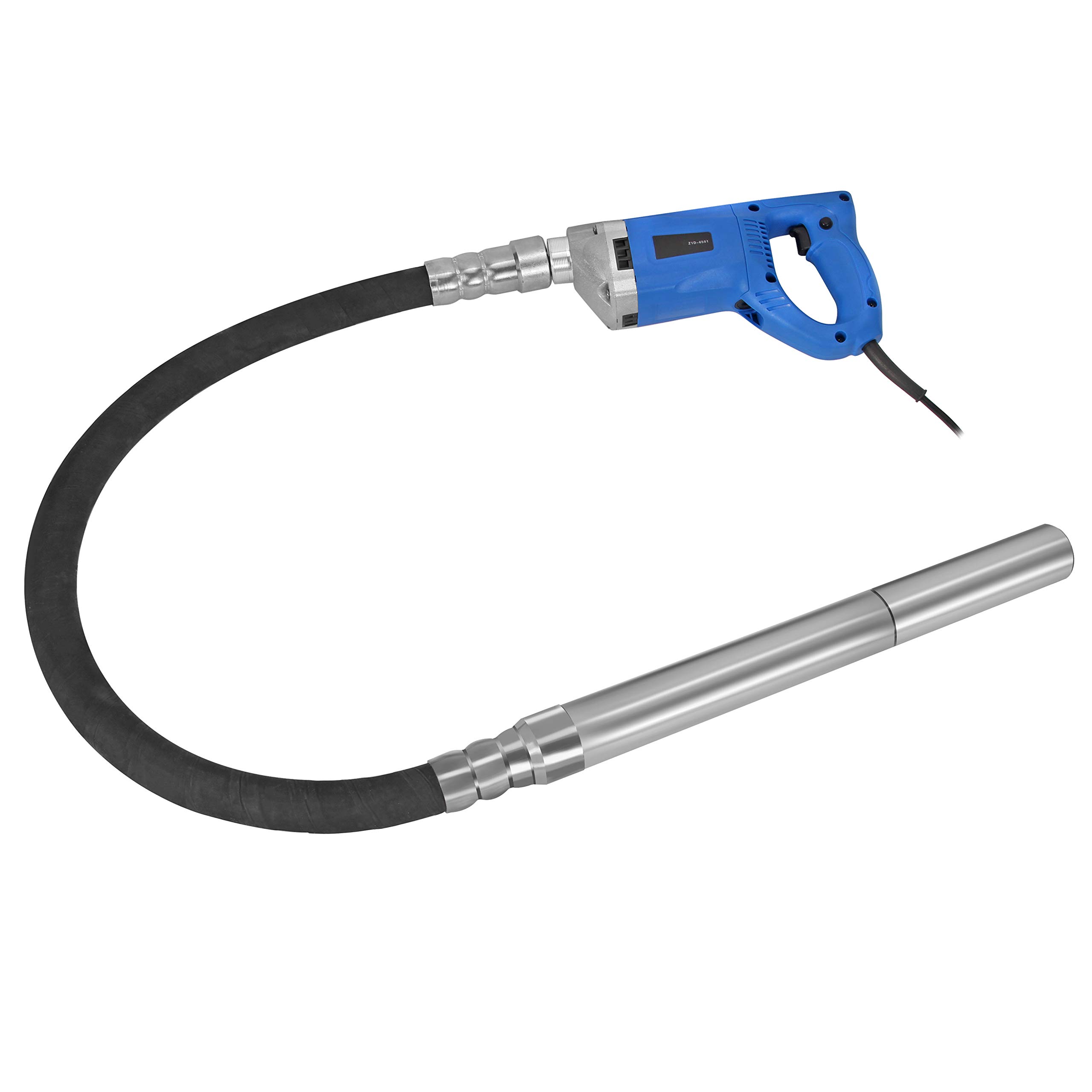 Hanchen Vibrador de Hormigón Industrial 1900W Mezclador de Concreto Eléctrico Diámetro de 35mm con Manguera de 1.5/2m (Manguera de 1.5m)