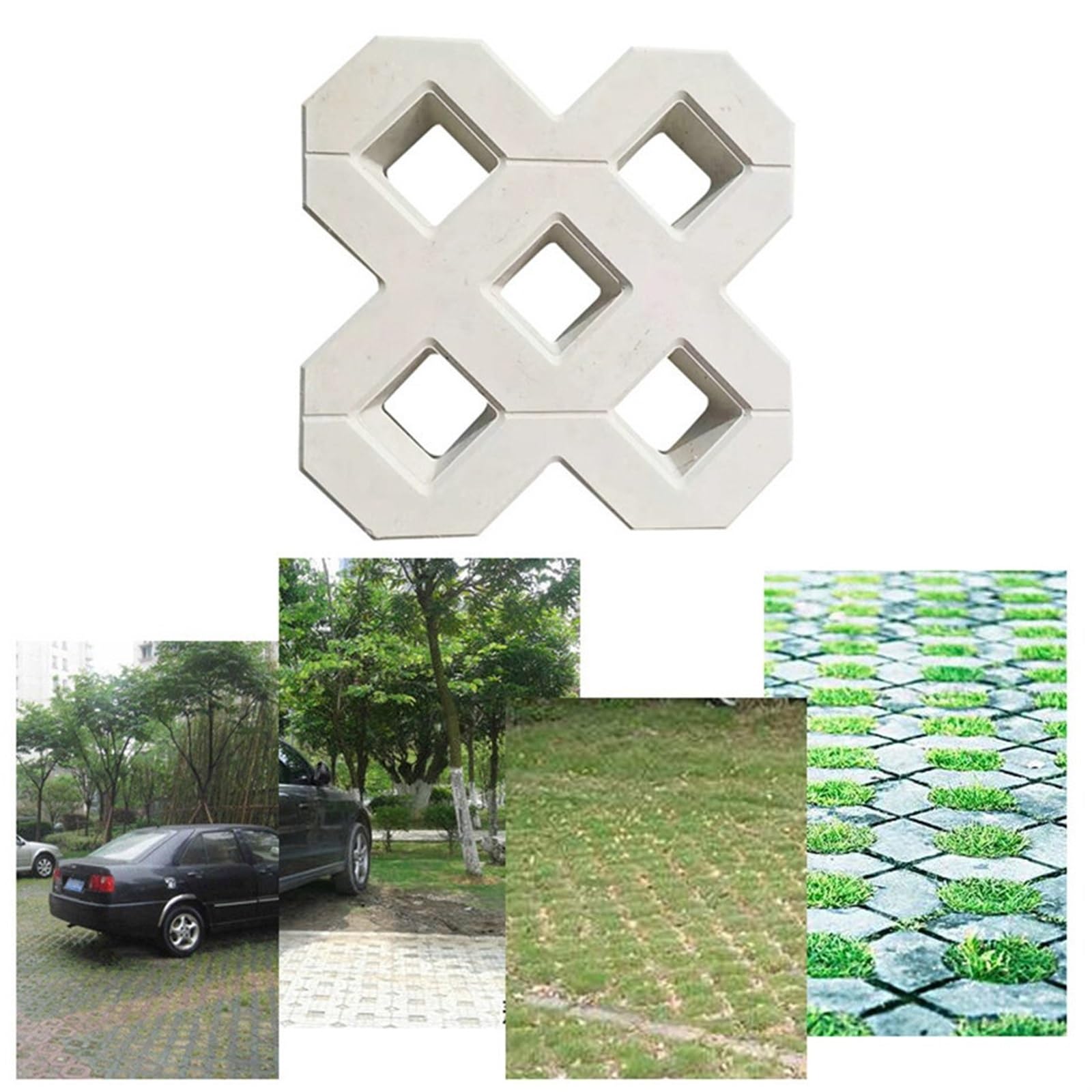 Forma do brukowania, DIY kwadratowa ścieżka ogrodowa betonowa plastikowa forma do cegieł brukowanie chodnik z propylenu budynki ogrodowe akcesoria forma do brukowania DIY
