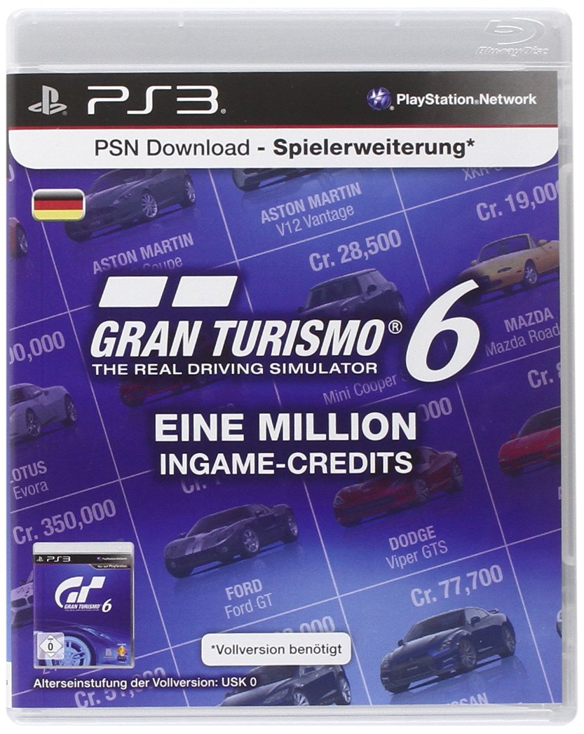Sony PlayStation Network Card Gran Turismo 6 - Gift Card
