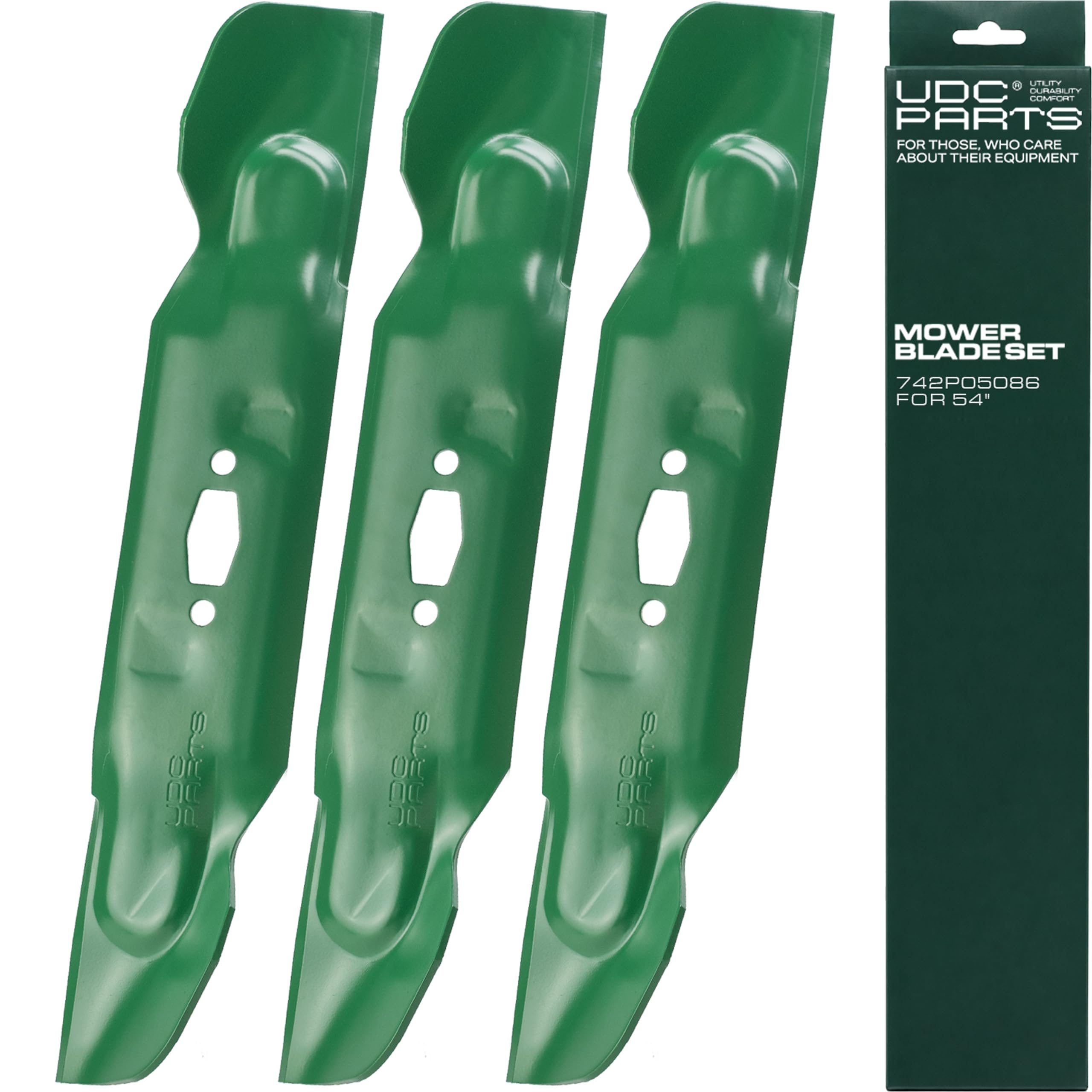 UDC Parts 742P05086 Cub Cadet 54 Inch High Lift Blades Replacement, 3 Pack