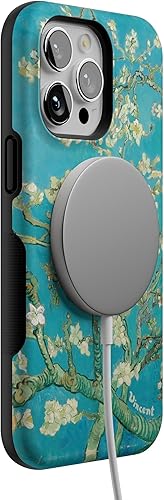 Vista 372 de Casely - Funda para iPhone 14 Pro Max, Viva La Vida, Frida Kahlo Floral Collage, compatible con MagSafe 10 Frida Kahlo Viva La Vida Collage