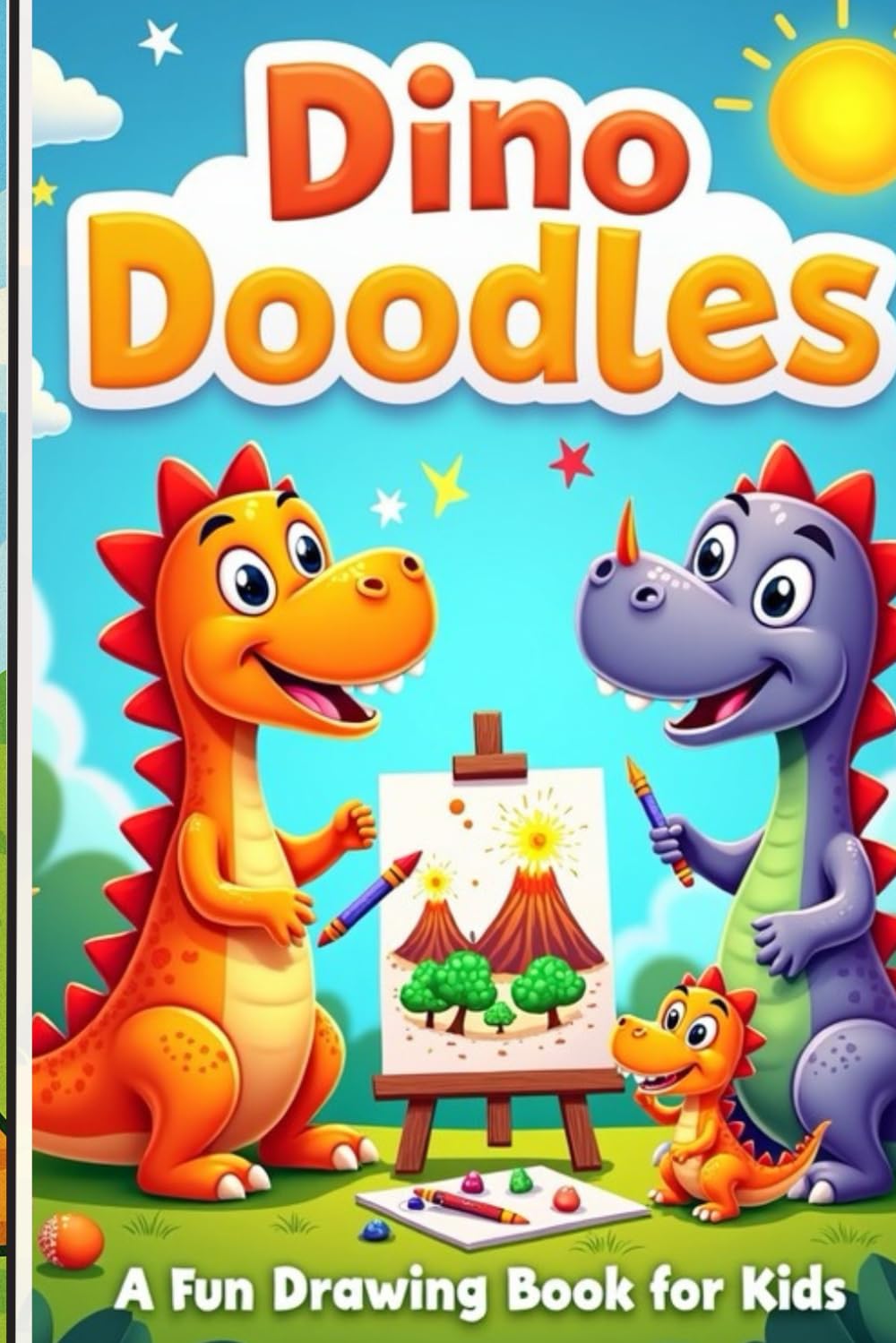 Dino Doodles: A Fun Coloring Adventure for Kids