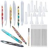 FUNSHOWCASE Fountain Pen and Ball-Pen Silicone Molds Epoxy UV Resin Casting Kit of 22