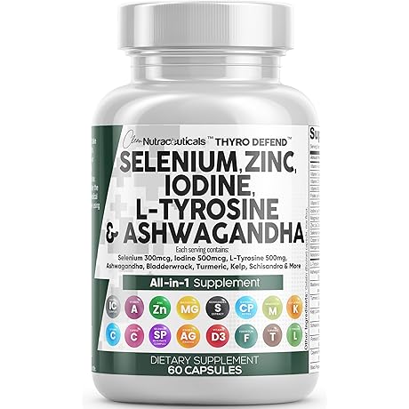 Selenium Zinc Iodine Thyroid Support Supplement
