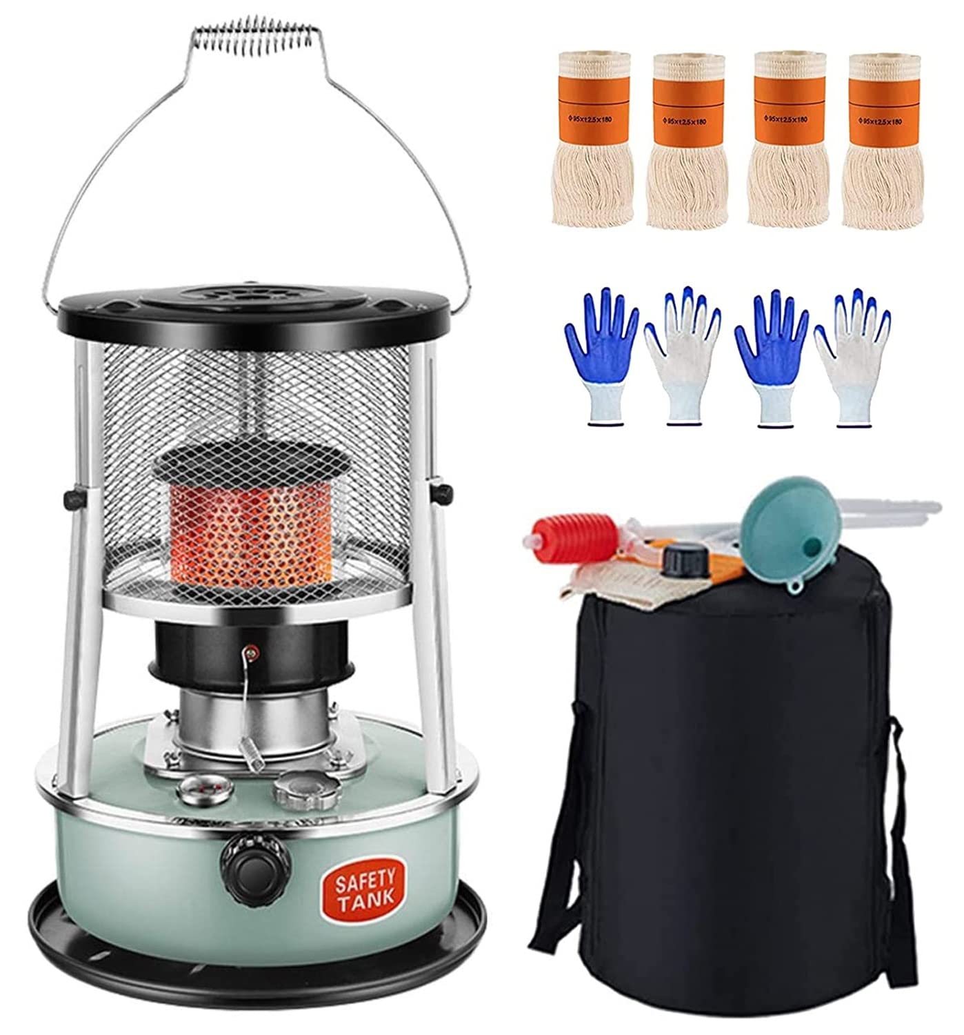 Amazon.com: BOYIDAI Portable Kerosene Heater Stove, 9000 BTU/H Indoor  Kerosene Heater Height Adjustable Oil Heaters for Home Indoor Outdoor  Camping Deck (Color : Blue(B)) : Home u0026 Kitchen