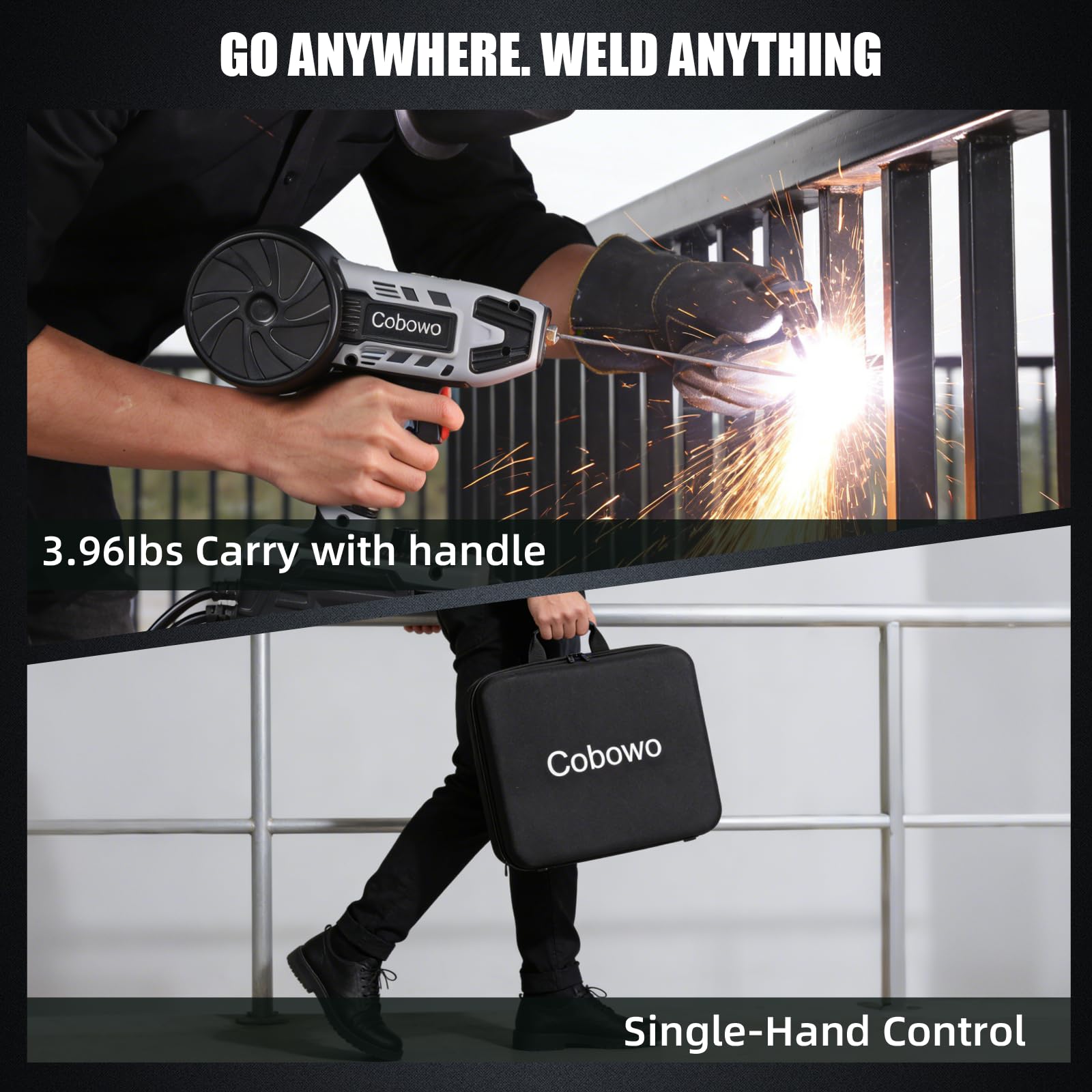 Soldador MIG y Stick 2 en 1: soldador MIG y MMA de 250 A, núcleo de flujo de 110 V, inversor IGBT, soldador de alimentación de alambre sin gas para flujo de 0.32 pulgadas/.40 pulgadas, pistola de