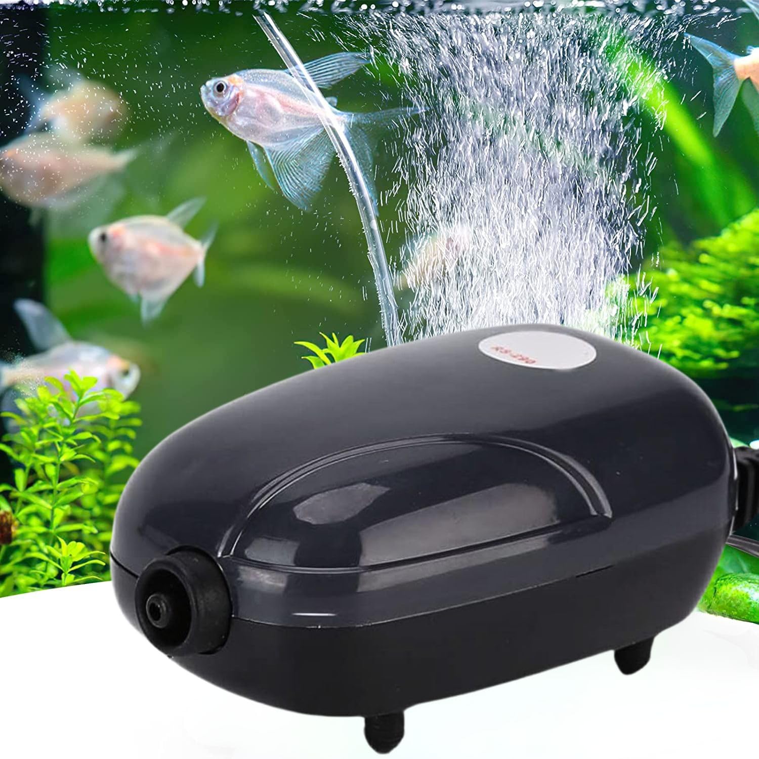 VAYINATO® RS-290 | 3W | 1.2 L/Min Single Outlet Silent Fish Tank Mini Aerator Oxygen Pump | Long Lasting Performance (Pump Only) by Petzlifeworld (B0CX4YGZV7) Amazon Price History, Amazon Price Tracker