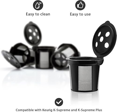 Miniatura 2 de 4 tazas K reutilizables y 300 filtros de papel desechables para cafeteras Keurig K Supreme y Keurig K Supreme Plus