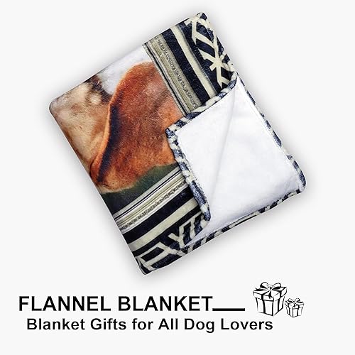 Miniatura 8 de Beagle Manta para niños, manta suave y mullida para perro, regalo de felpa con estampado de Beagle para niños y niñas, 40 x 50 pulgadas