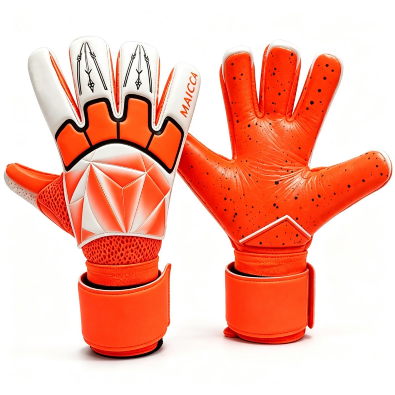 Baoblaze Guantes de Guantes de Arco Guantes de Fútbol Guantes de Portería Guantes Deportivos con Ajuste Ceñido de Cinco Dedos y Agarre Seguro Palma