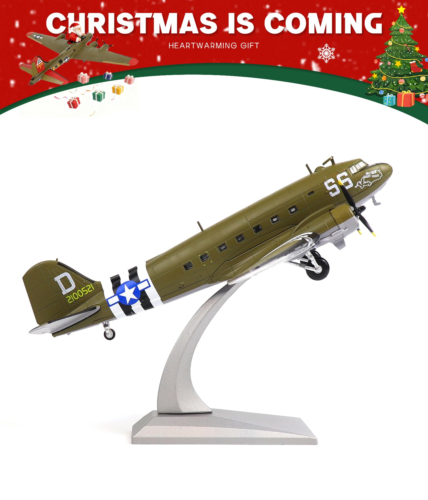 Amazon.com: NUOTIE Douglas C-47 Skytrain 1/100 Metal Diecast