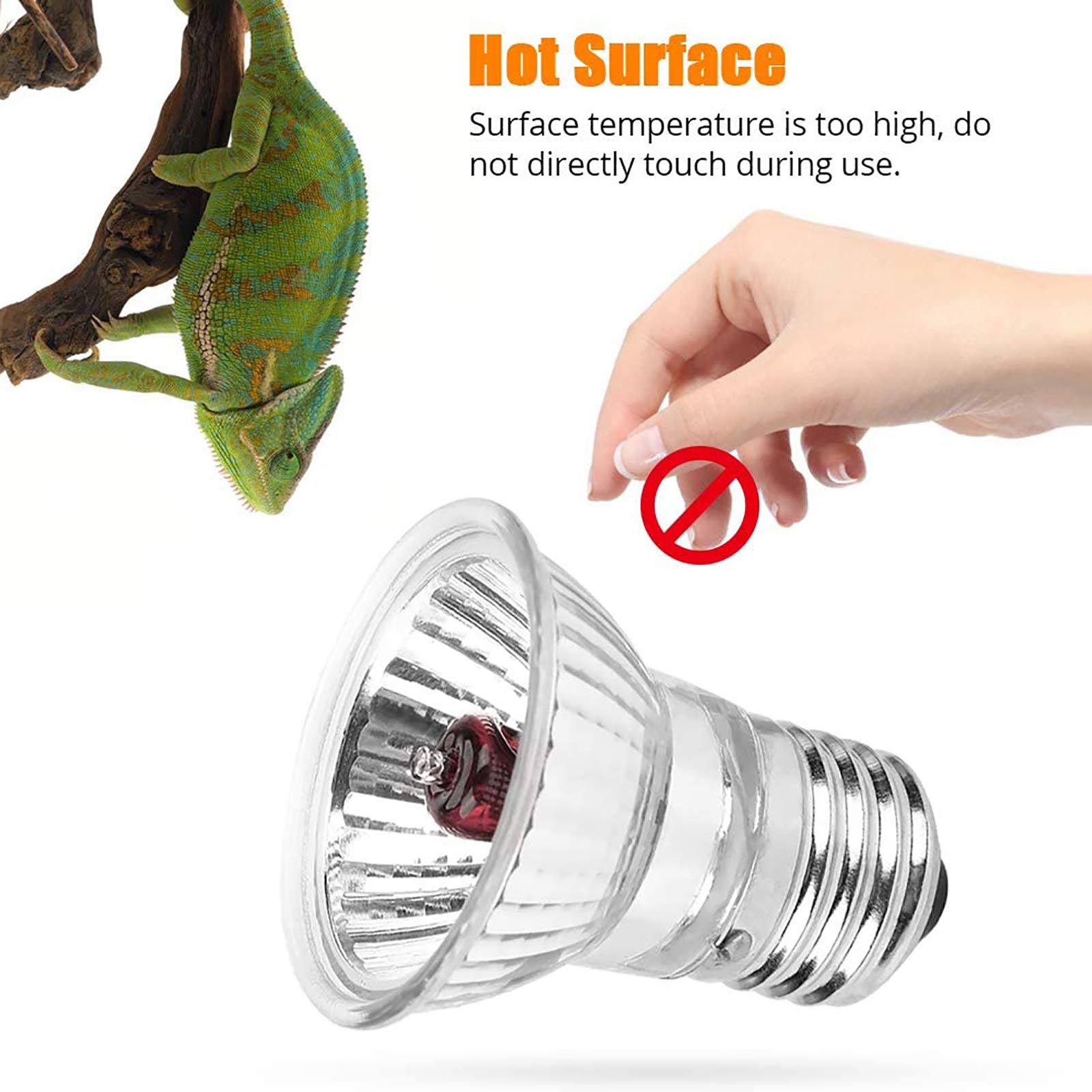 Lampe Tortue Lampe chauffante, 5 UVA UVB Lampe Tortue Terrestre Chauffante Reptiles et Amphibiens pour Aquarium Reptile lézard,75W