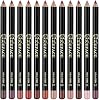 12 Colors Pencil Matte Lip Liner Set, Long Lasting, Waterproof, Smooth, Natural, Professional Makeup Lip Liner Pencil Set for Women