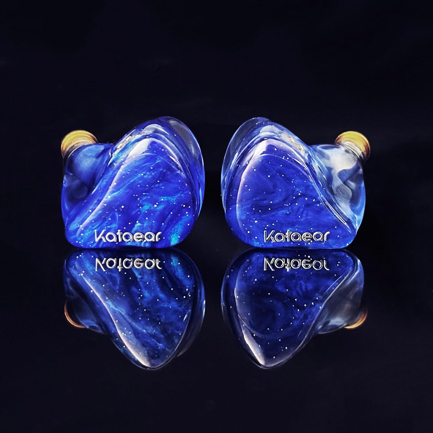 in Ear Monitor Headphones for Musician, 10mm Berryllium Diaphram Dynamic Driver Wired Earbuds with Detachable OFC Silver-Plated Cable for Audiophile DJ Studio Gaming (3.5mm with Mic, Blue)