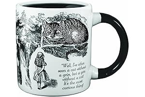 The Unemployed Philosophers Guild Alice in Wonderland Disappearing Cheshire Cat Color Changing Heat Transforming Mug