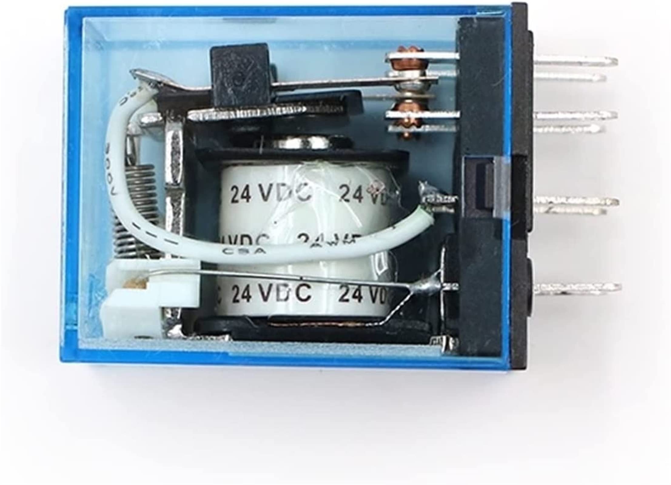 Relé MY2P HH52P MY2NJ Bobina de relé General DPDT Micro Mini Interruptor electromagnético con LED AC 110V 220V DC12V 24V(AC 110V)