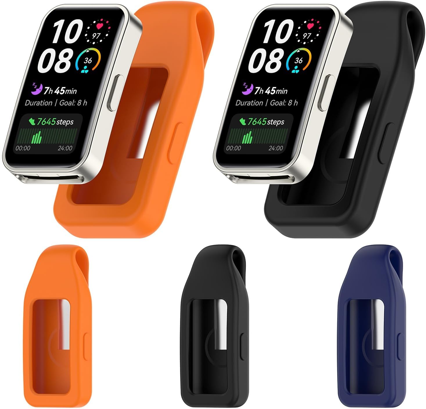 Clasp Case for Band 10 9 8 Silicone Clip Holder, Blue image 2
