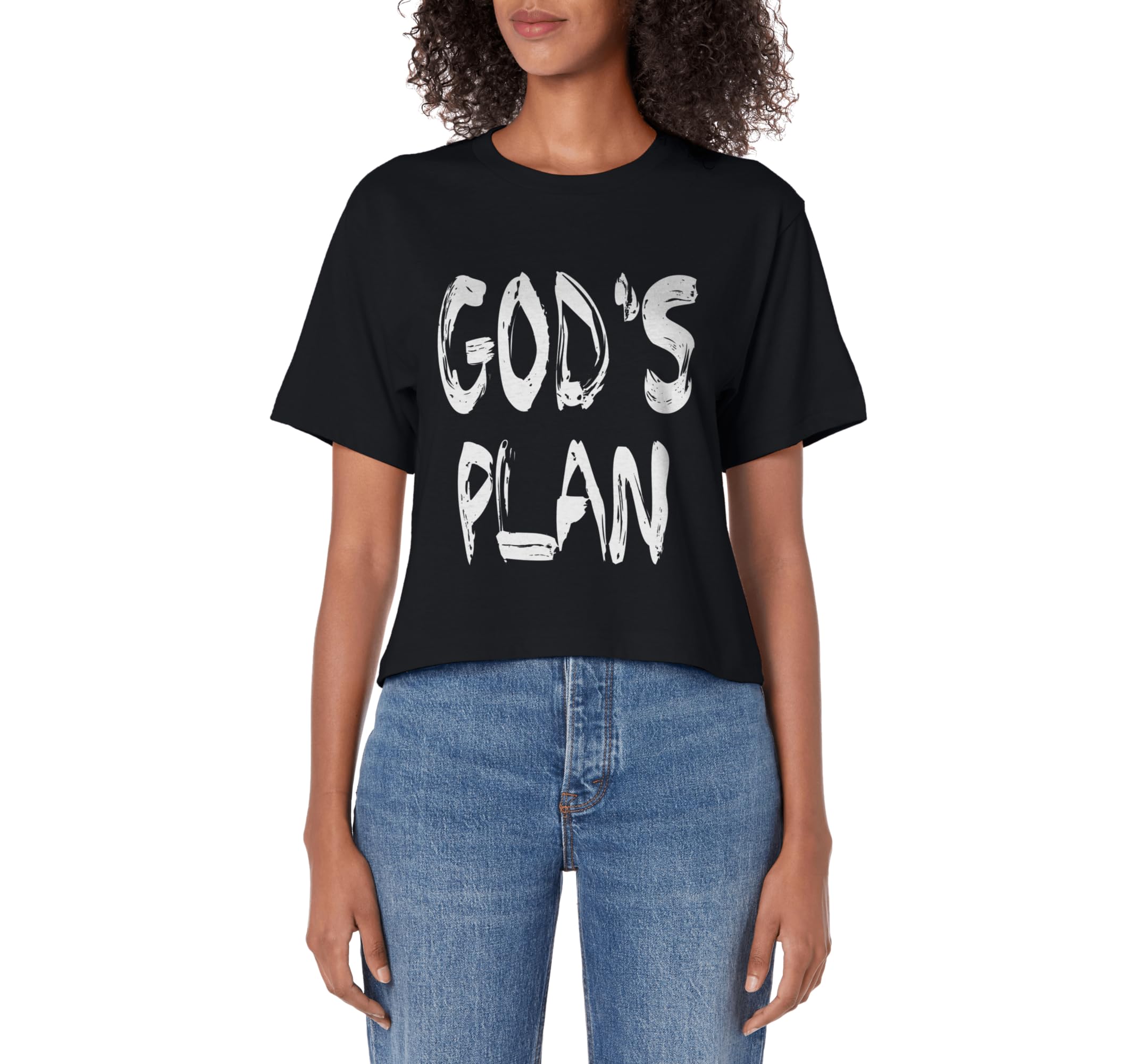 God's Plan Hoodie Sweatshirt Women's Crop Top