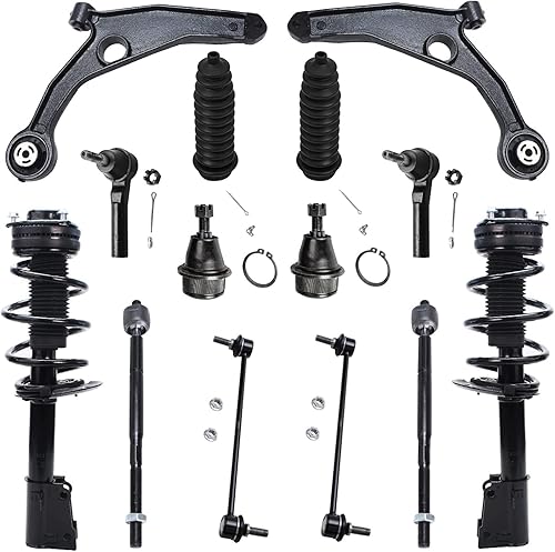 Miniatura 272 de Detroit Axle - Kit de puntales delanteros de 6 piezas para Chevrolet Aveo Aveo5 Pontiac G3 Wave, barra estabilizadora, varillas de acoplamiento