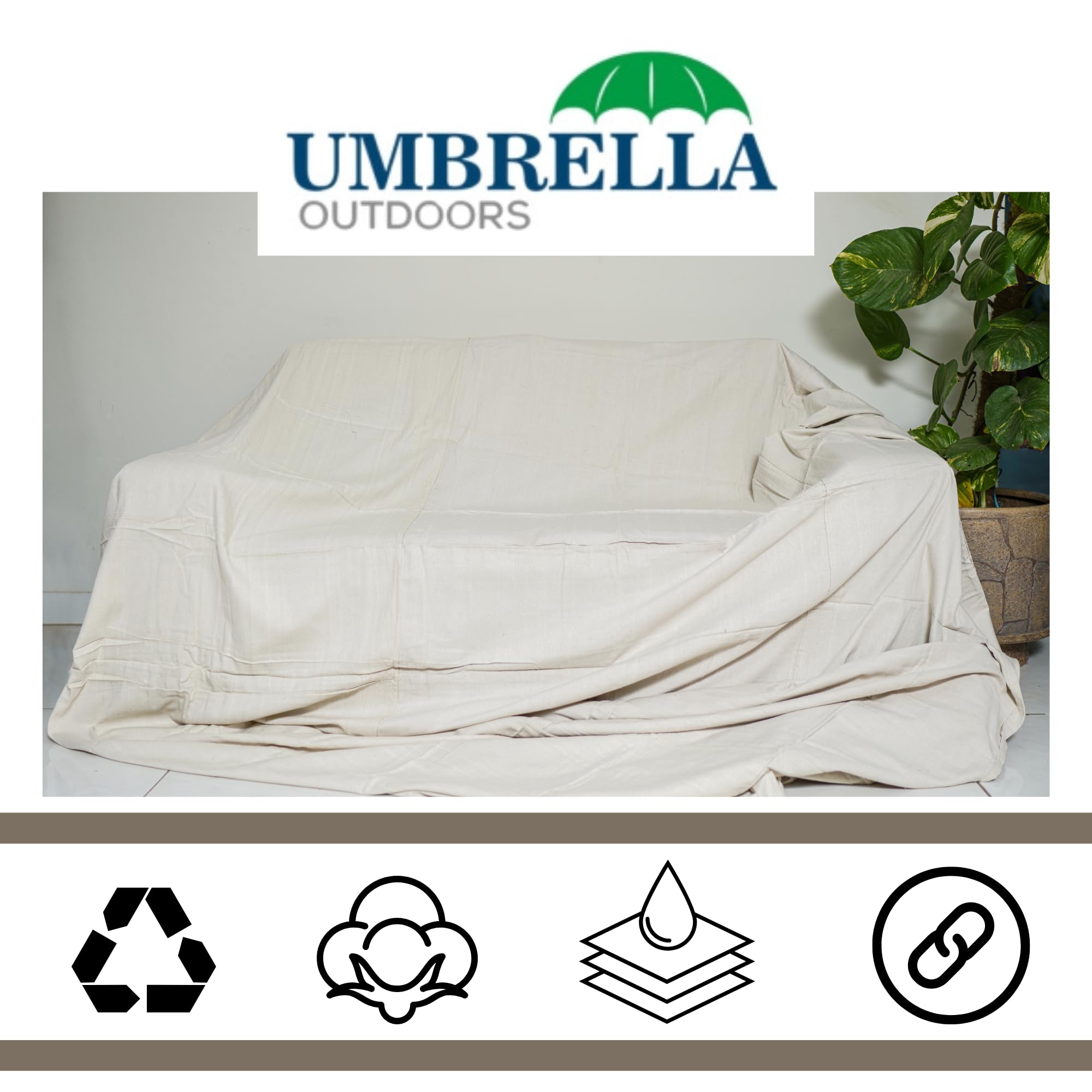 Heavy Duty Cotton Dust Sheets for Decorating Painting, Drop Cloths for Furniture Floor Covering, Dust Covers, Durable - Image 4