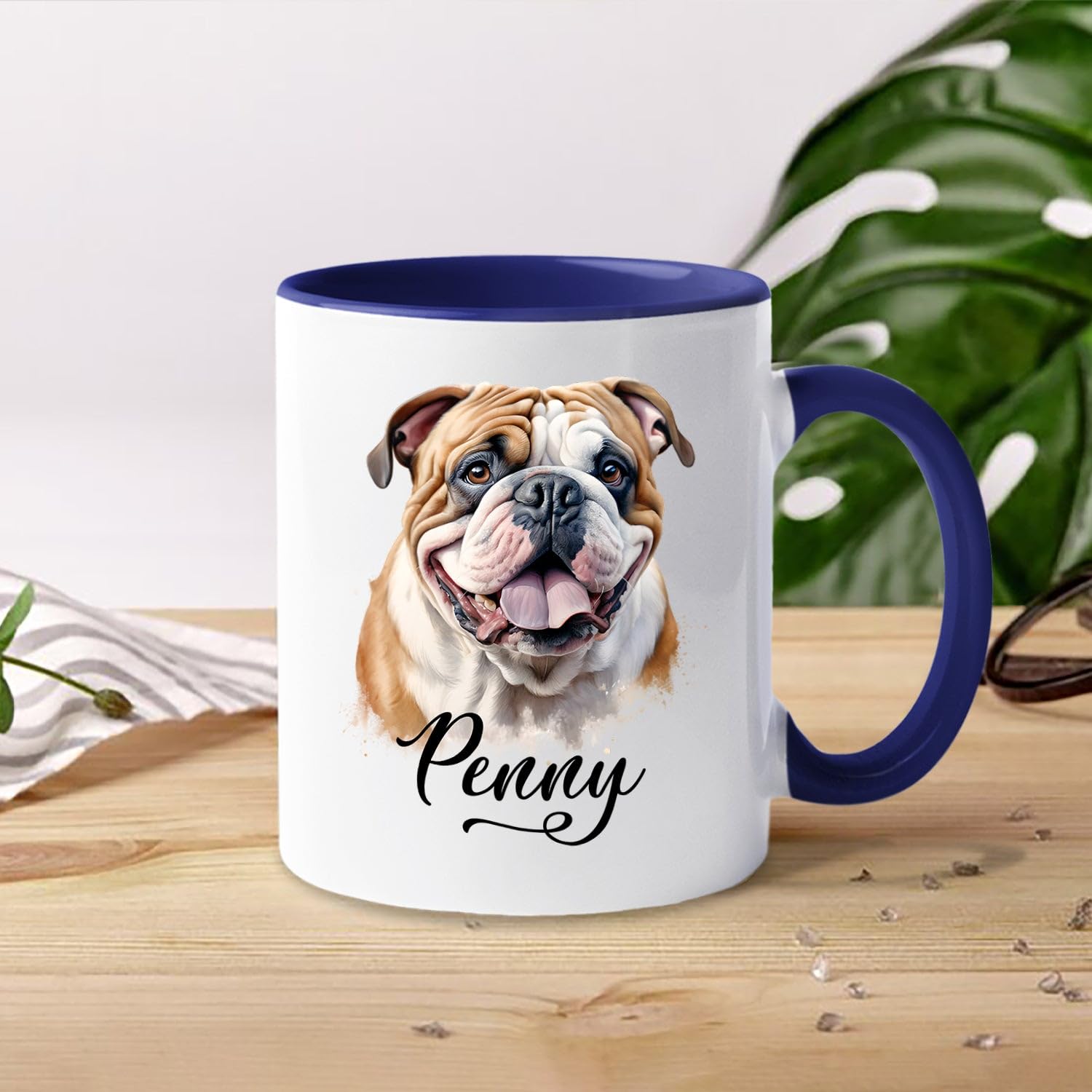 Amazon.com: English Bulldog White Coffee Mug 11 Oz 15 Oz