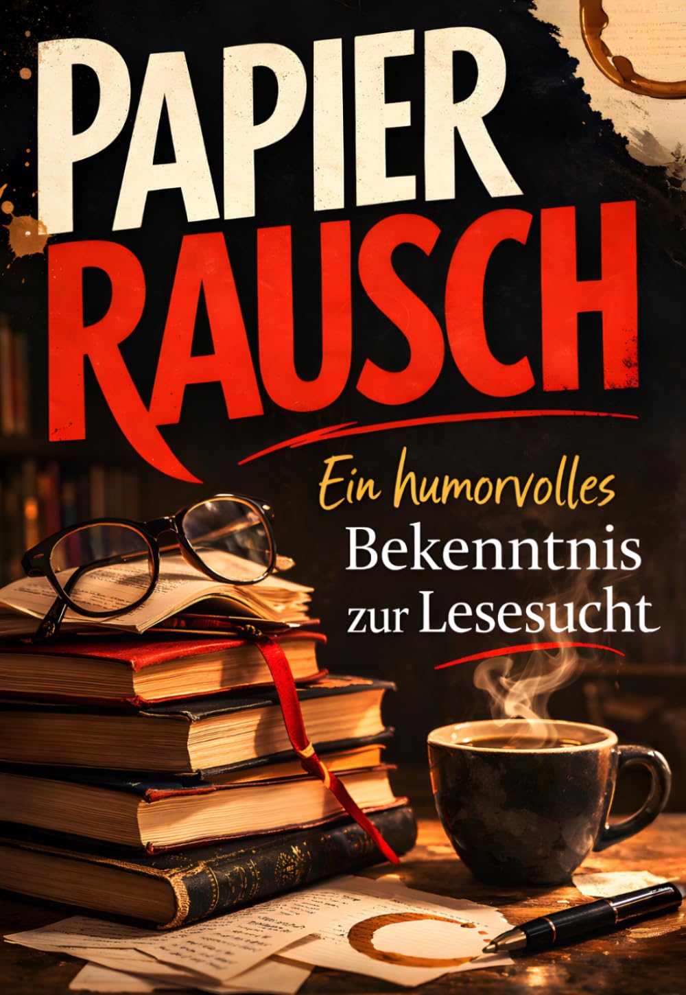 PAPIERRAUSCH — Ein humorvolles Bekenntnis zur Lesesucht: Ein satirisches Geschenkbuch für Leseratten, Bücherwürmer und hoffnungslose Buchsüchtige