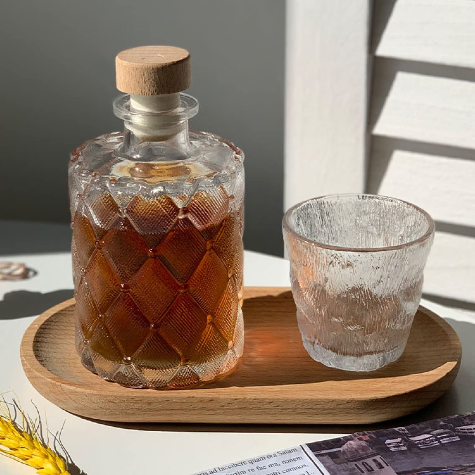 Amazon | ワインボトル ガラス 200ml ボトル ヴィンテージ風 ワイン