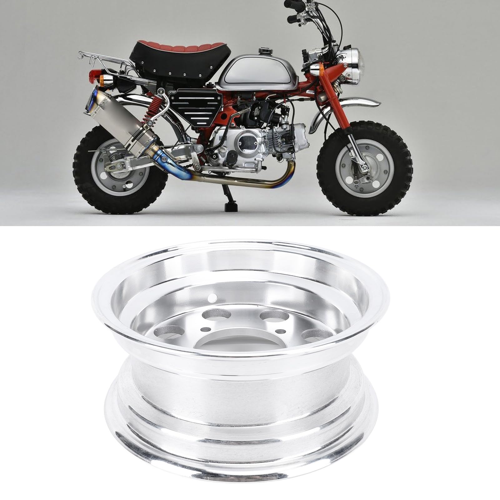 Bediffer 8 Cal Tylne Koło Motocykla Obręczy o Wysokiej Twardości Piasta ze Stopu Aluminium dla Monkey Z50 Z50R Z50J Rower do Części Zamiennych