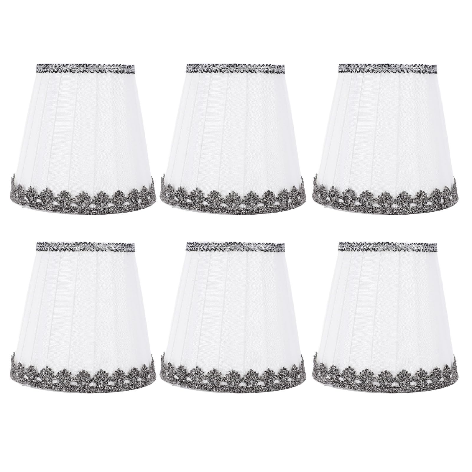 Abat-jour en tissu à clipser haut de gamme au design plissé chic