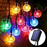 Realky Catena Luminosa Solare da Esterno 60 LED 13.2m, Luci Solari da Giardino con