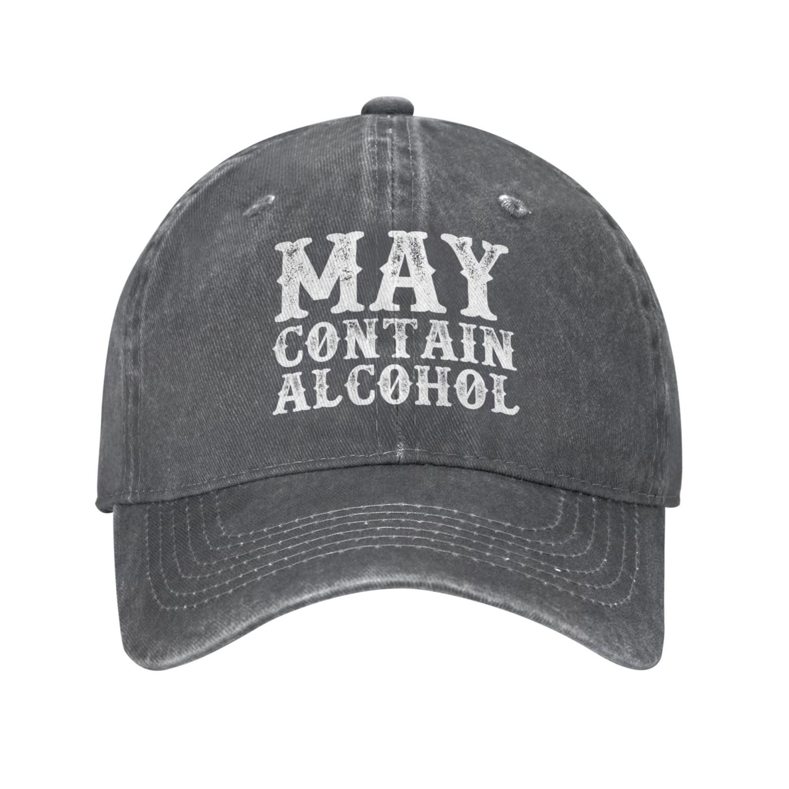 Nlwqekv Unisex Deep Heather May Contain Alcohol Hat For Men Dad Hats Cute Hat