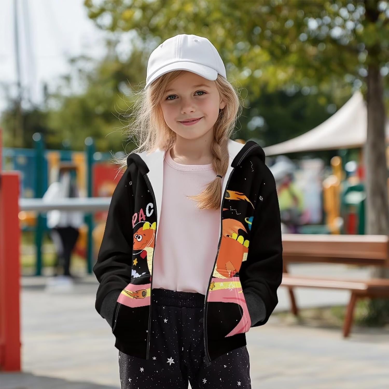 Kids Zip Up Hoodie Casual Sweatshirt Long Sleeve Athletic Hoodie Workout Top Comfy Fleece Hooded Sweatshirts