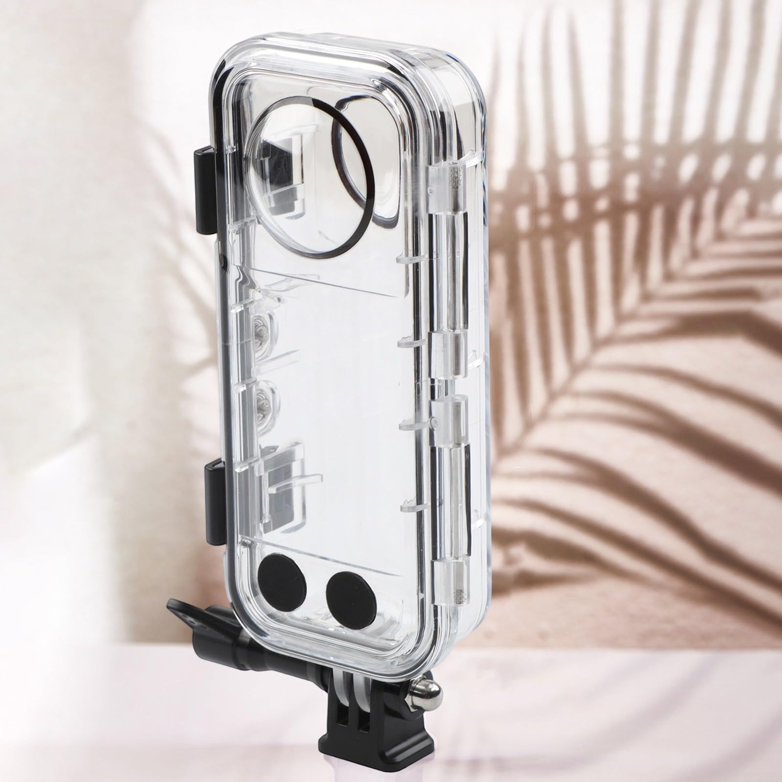 Custodia impermeabile da 40 m, custodia subacquea in vetro temperato, trasparente per guscio compatto con immersioni complete e snorkeling