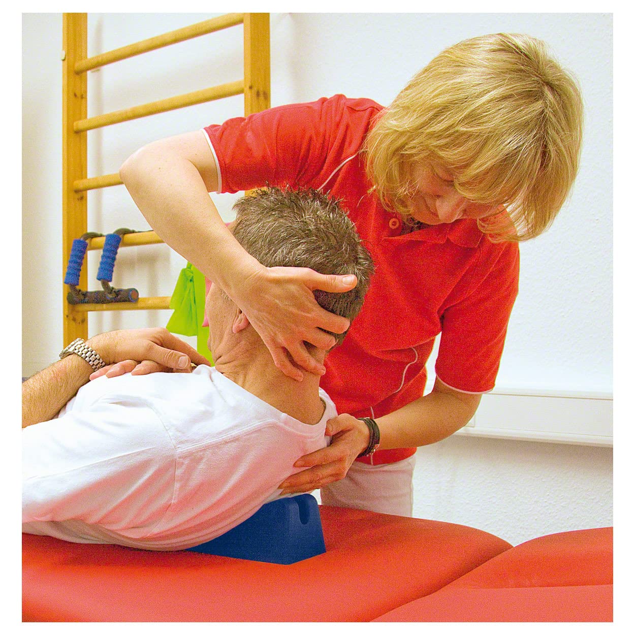 Mobilisationskeil groß Physiotherapie Rückenstütze Lagerungskeil, 23x11x8,8 cm