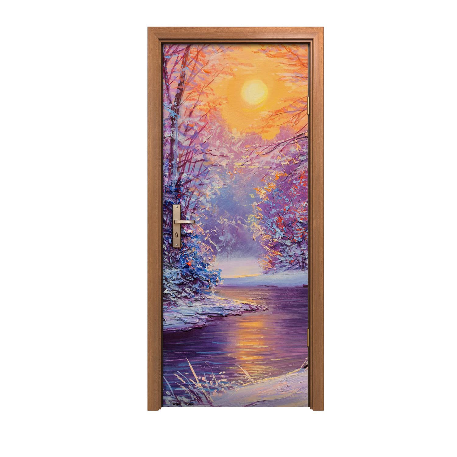 Autocollant de porte 80x200cm design de qualité supérieure pour intérieur chic