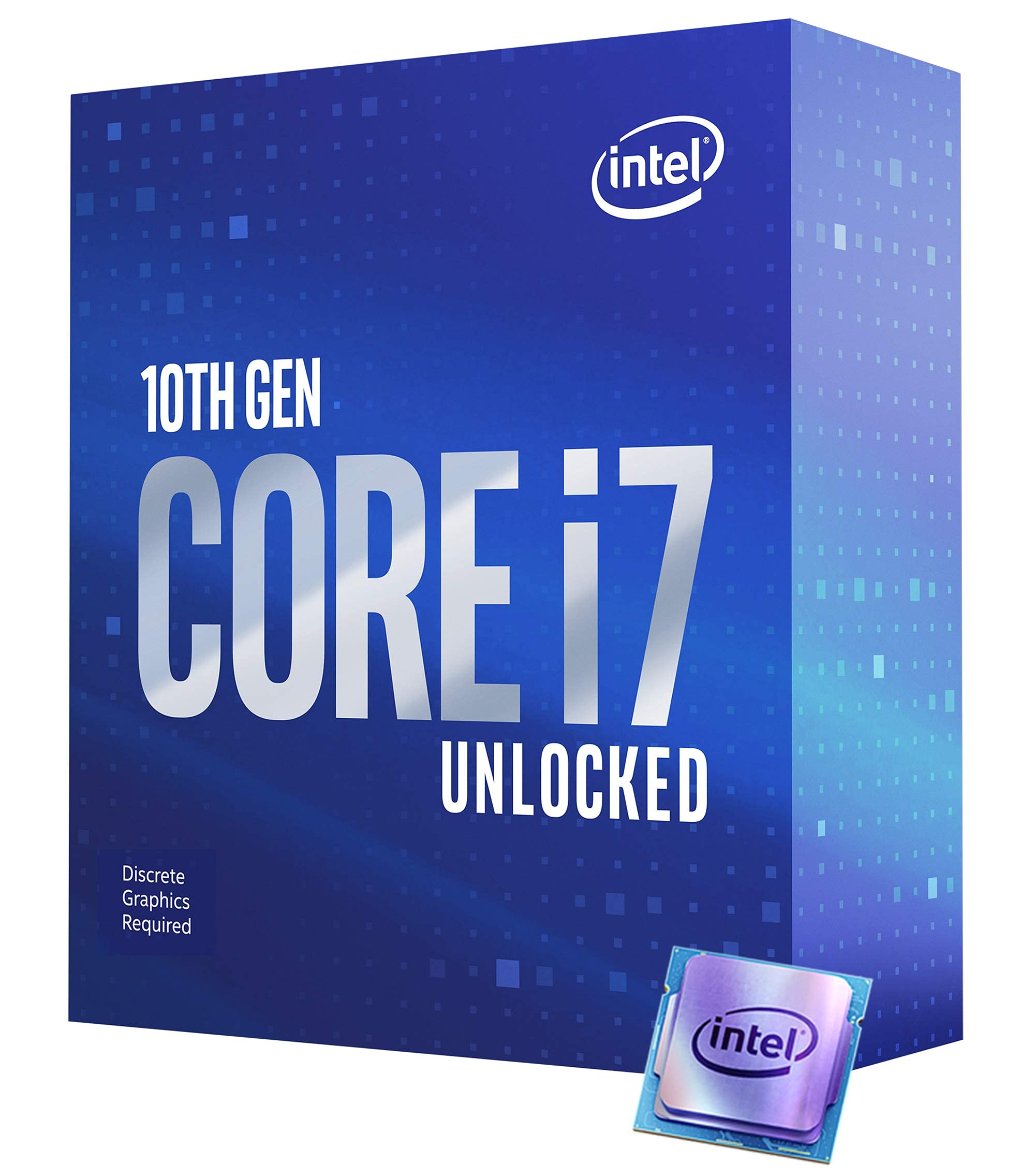 Intel Core i7-10700KF Desktop Processor 8 Cores up to 5.1 GHz Unlocked Without Processor Graphics LGA1200 (Intel 400 Series chipset) 125W (Renewed)