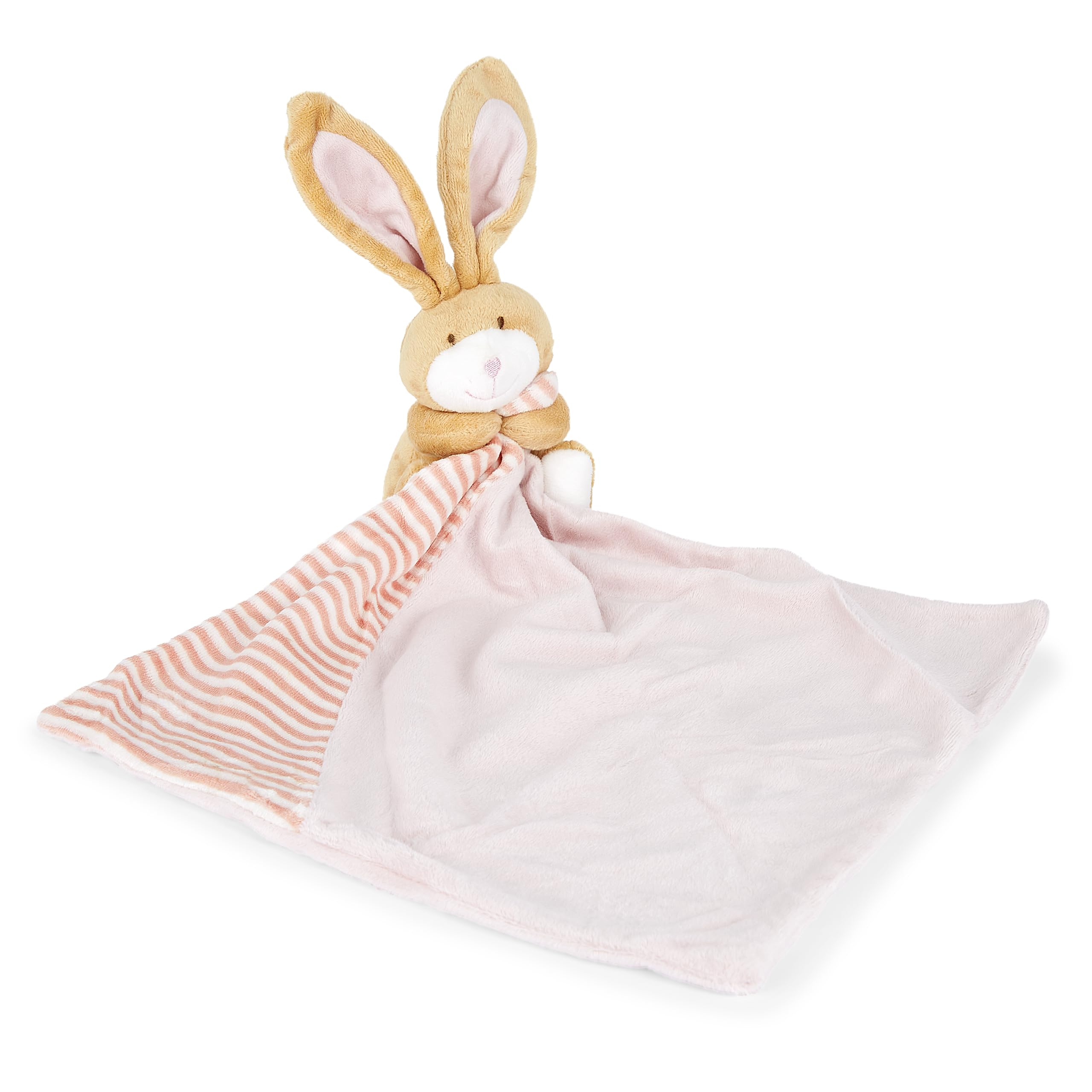 Mousehouse Gifts Men's Pink Bunny - Soft Plush Baby Blanket With Teddy Comforter, Soothing Newborn Swaddle For Boys And Girls