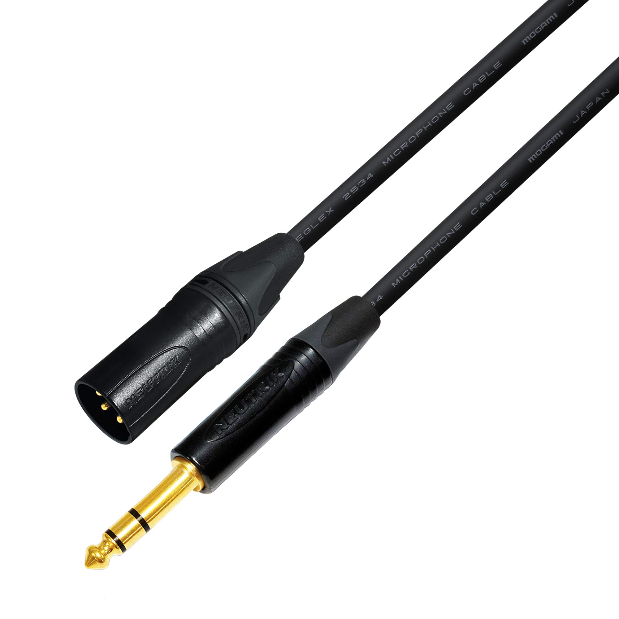 Amazon.com: WORLDS BEST CABLES: Mogami 2534 - Neutrik Gold TRS to