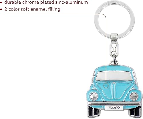Miniatura 2 de BRISA VW Collection - Llavero Volkswagen Beetle en lata de regalo en relieve azul