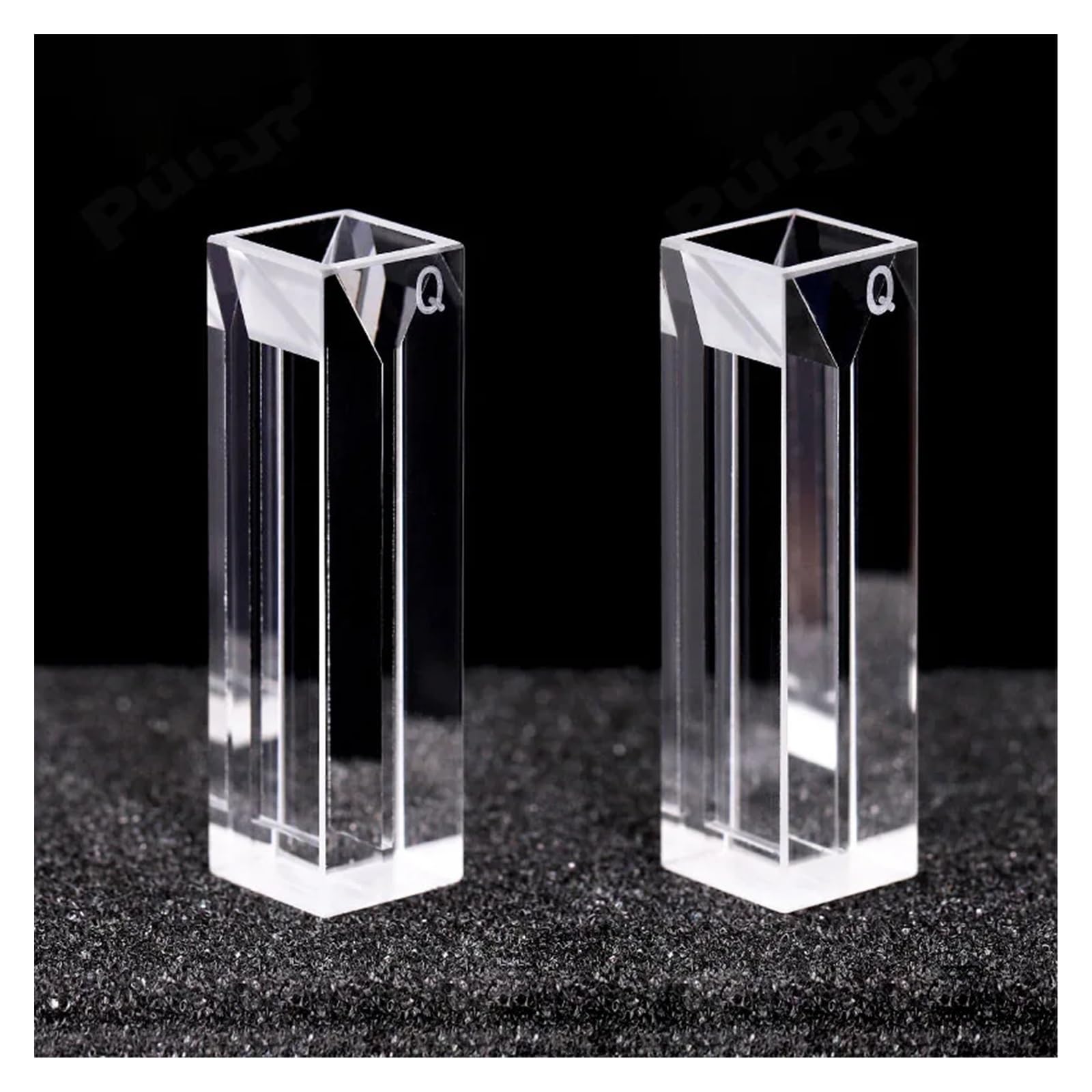 Laborgeräte 1 Stück Mikroquarz-Fluoreszenzküvette mit Deckel 350ul