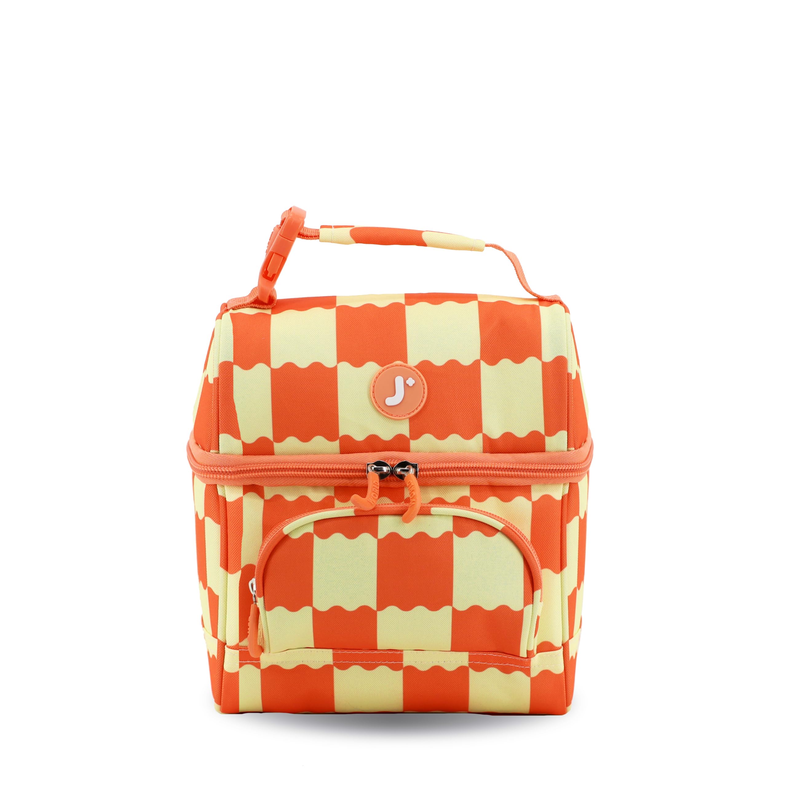 J World Corey Kids Lunch Bag. Insulated Lunch-Box for Boys Girls, Wiggle Coral