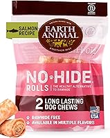 Vista 15 de Earth Animal Masticables sin ocultar – de The Grill Rolls Bacon sabor a hamburguesa con queso sin cuero crudo masticables para perros pequeños – 6
